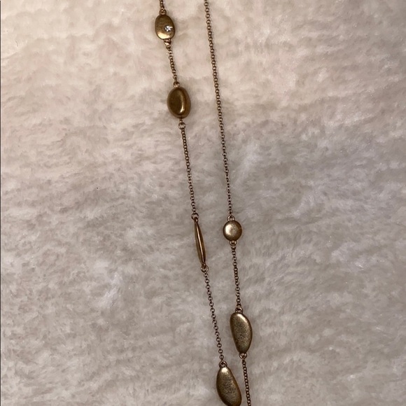 Loft Long charm gold  tone necklace - Picture 4 of 8